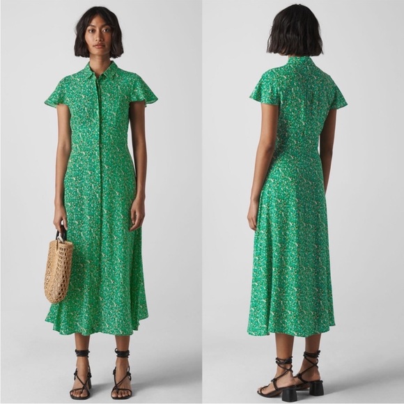whistles ditsy blossom midi shirt dress Whistles | Dresses | Whistles Ditsy Blossom Midi Shirt Dress